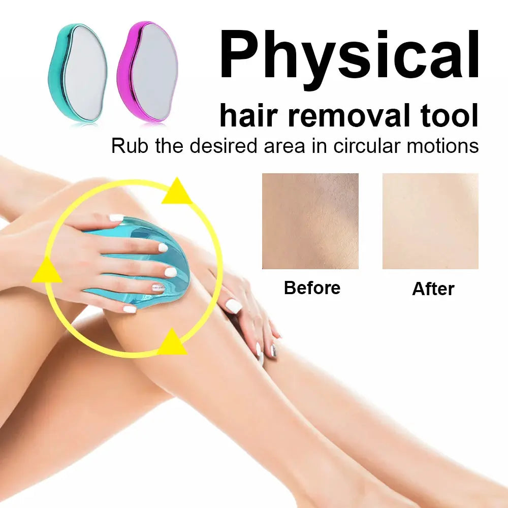 Hair Removal Physical Epilators Crystal Hair Eraser Safe Easy Cleaning Reusable Body Depilation Tools For Smooth Skin