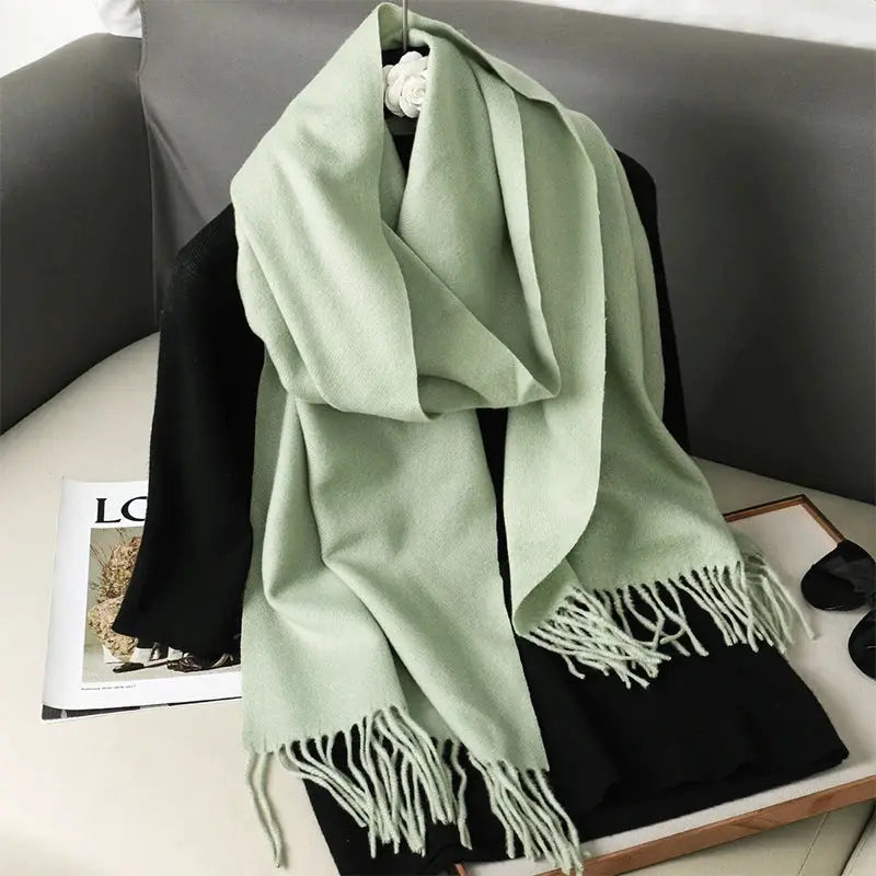 Brand 62 Womens Long Cashmere Blend Winter Scarf Hijab Shawl Wrap For Outdoor Warmth