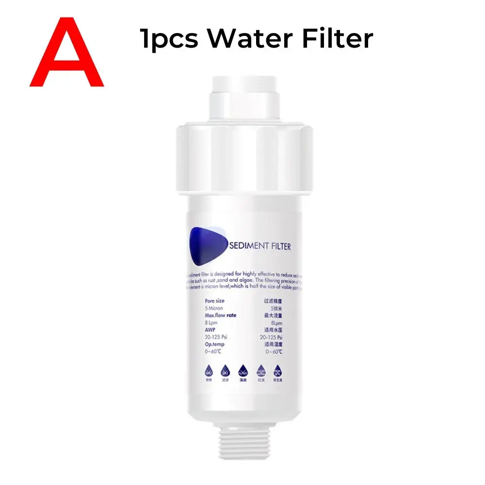 Sediment water filter cartridge (PP cotton) white with blue label, Simples Market