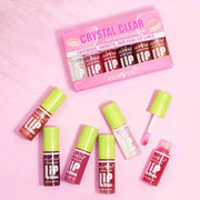 LuxeGlow Six Piece Moisturizing Lip Gloss Set Hydrating Lip Oil Plumper For Natural Shine