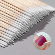 NailMate Wooden Tip Cotton Buds Ultra Detail Corrector For Precise Nail Polish Removal And Clean Sticks