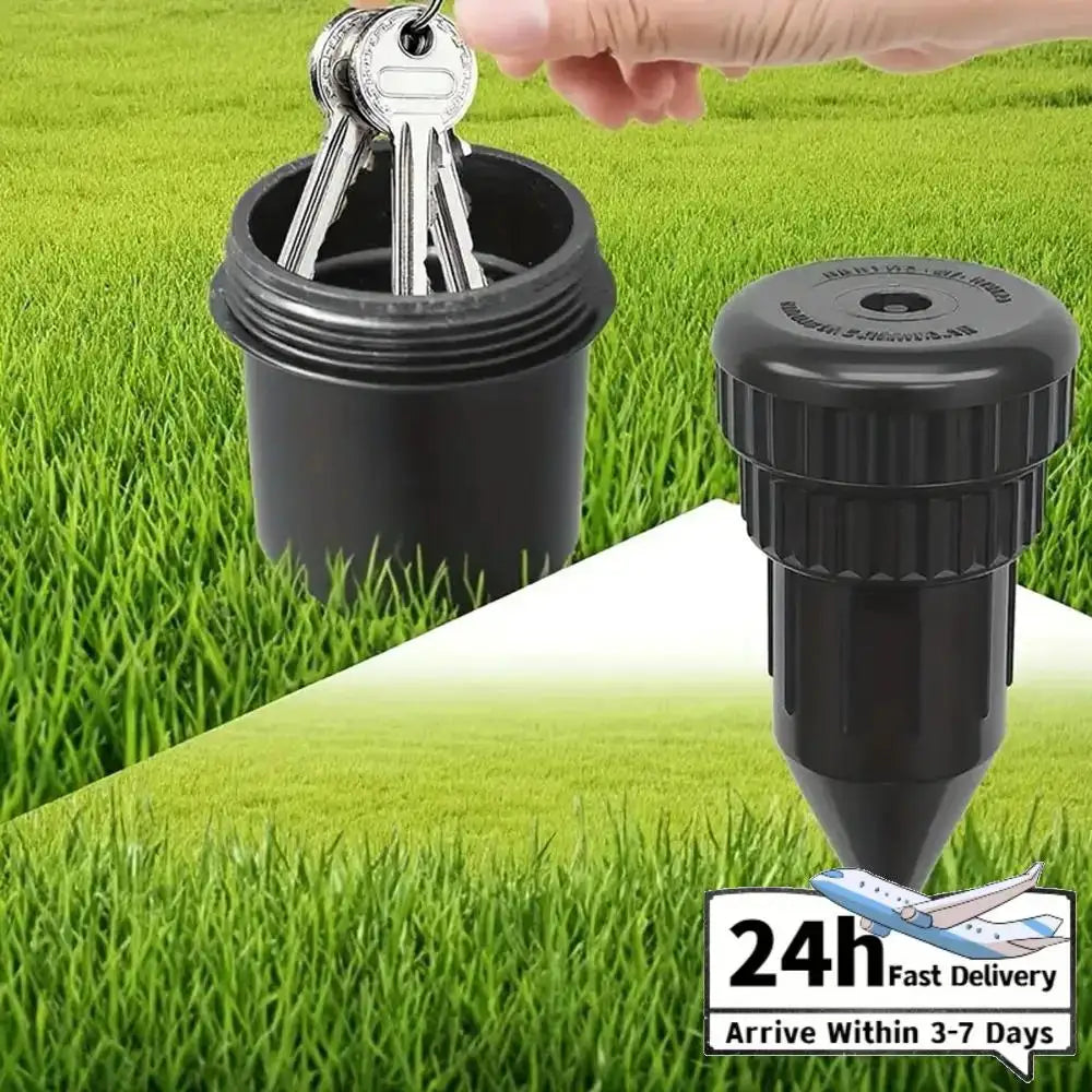 Sprinkler Key Hider Realistic Garden Sprinkler Head Safe For Outdoor Yard Emergency Cash And Keys Easy Push Into Ground
