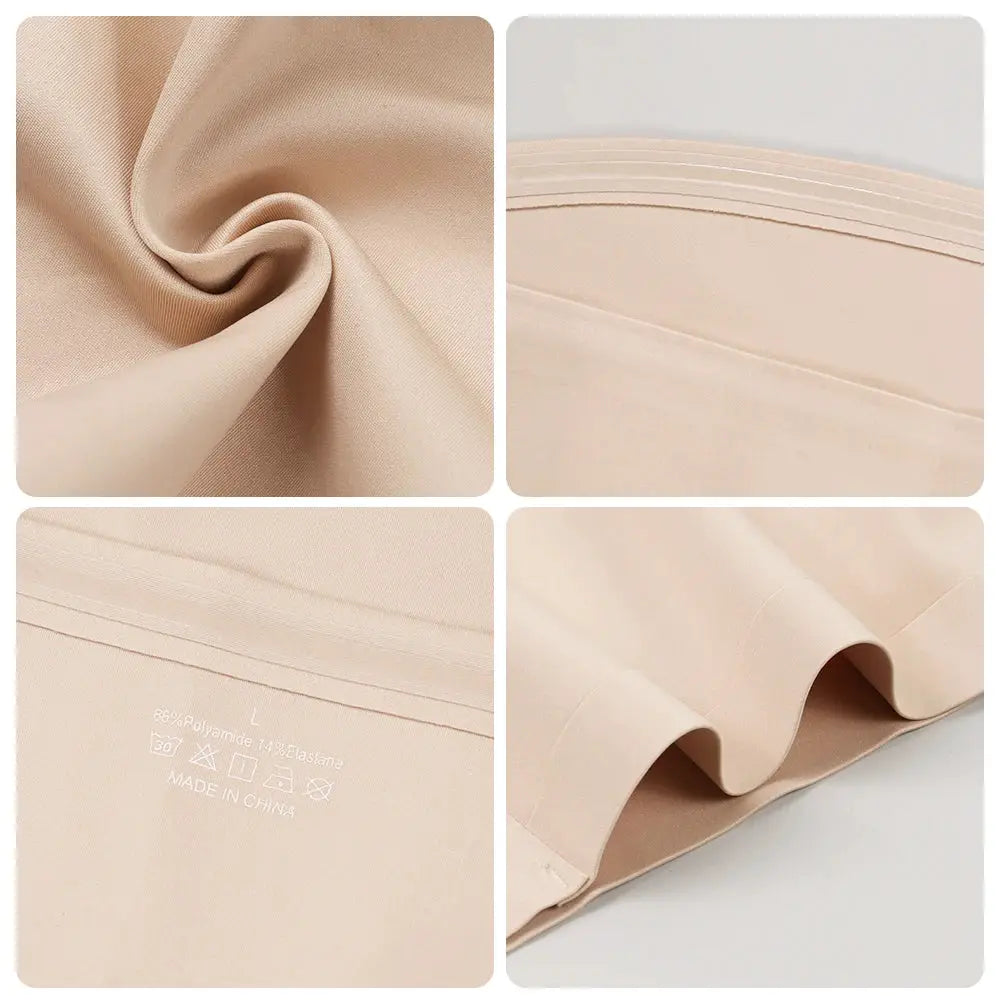 Simples Market sexy seamless strapless tube top bra in nude beige; silicone, non-slip.