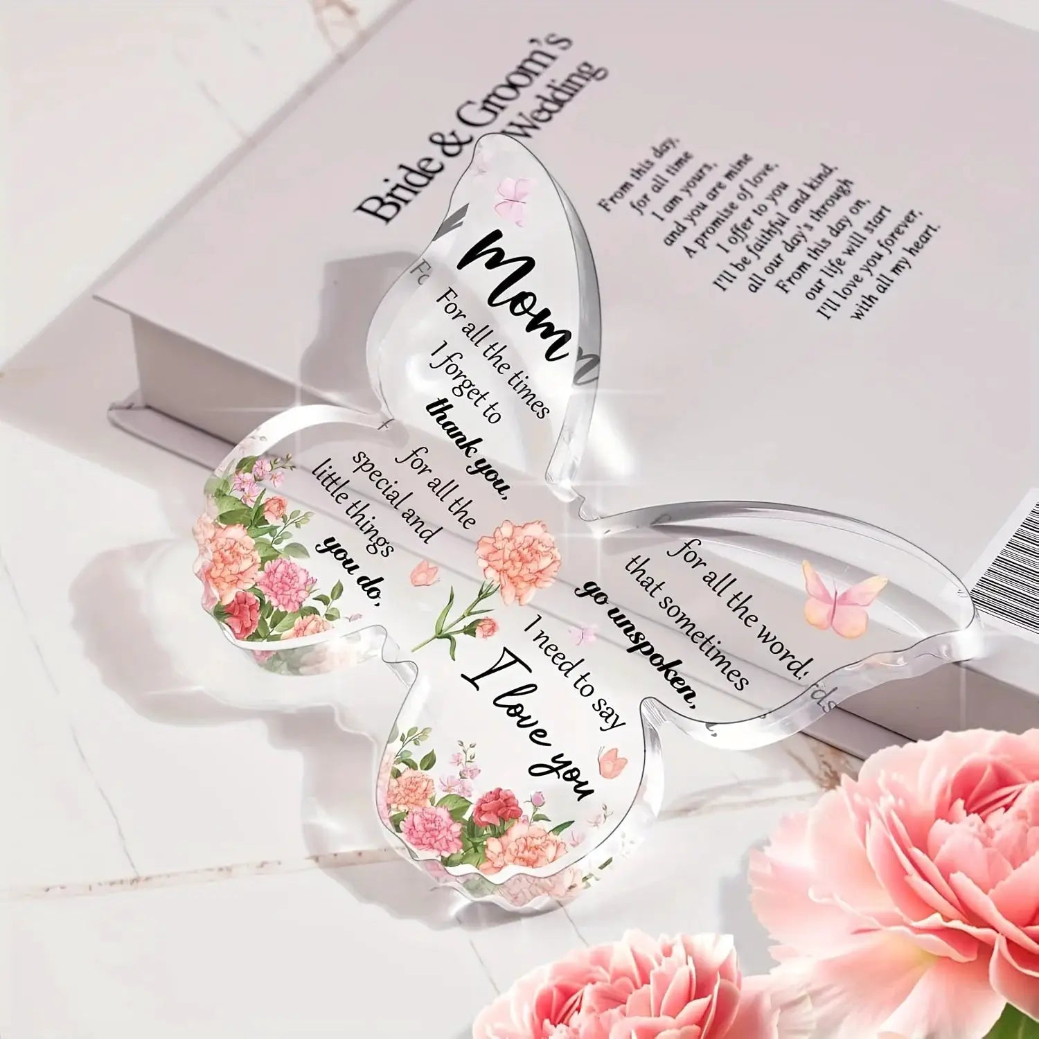 Butterfly Acrylic Decoration Gift For Mom Delicate Birthday Gift From Daughter Or Son