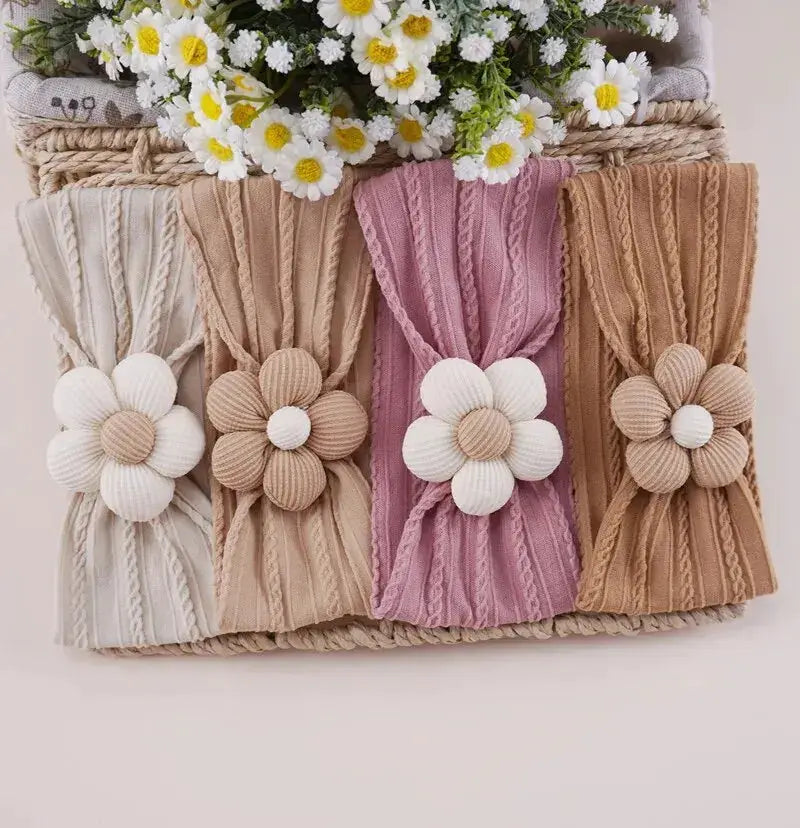 Cute Baby Headbands Flower Floral Elastic Soft Newborn Headbands For Baby Girl Children Turban Infant Hair Accessories