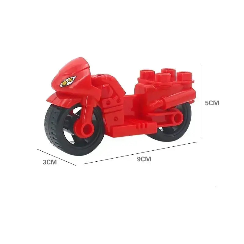 Big Building Blocks Accessories Compatible With Large Bricks Educational Toy Set For Kids Trucks Cars City Traffic