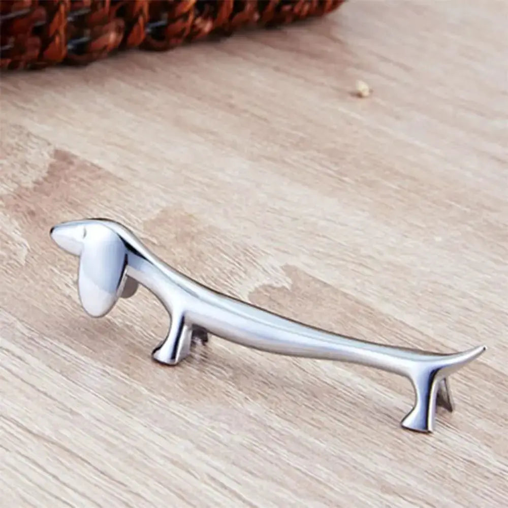 Zinc Alloy Cutlery Bracket Holder Silver Fawn and Little Dog Shape Cutlery Storage Tableware Rack