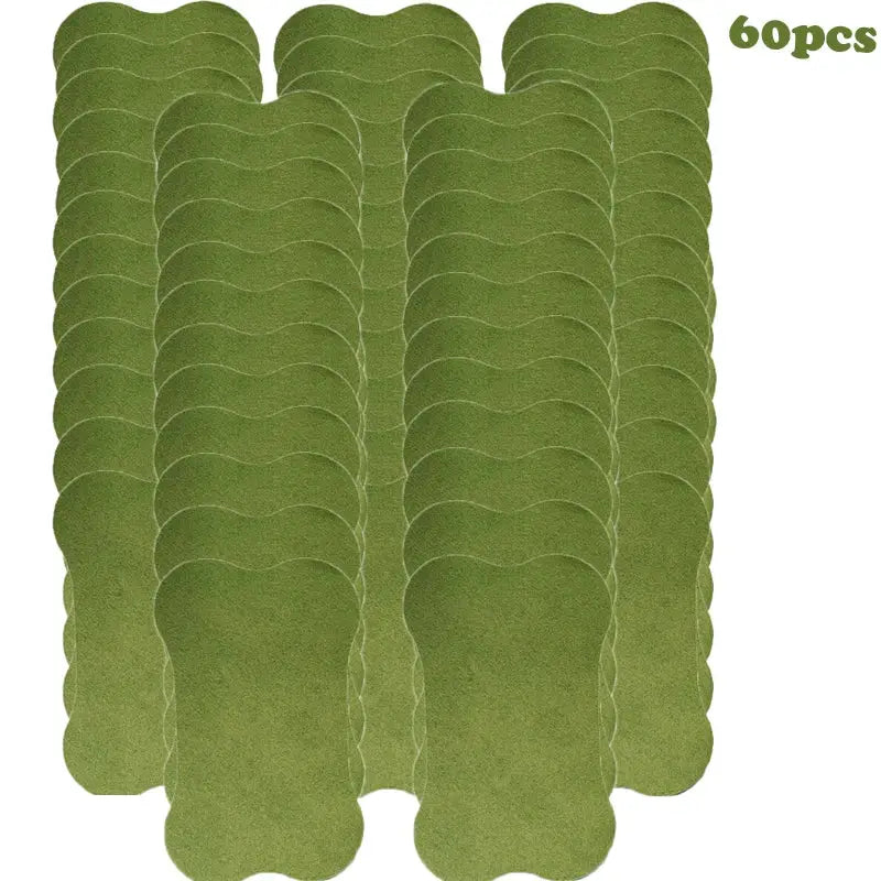 Lumbar self-heating patches, green 60-piece set for the lower back by Simples Market