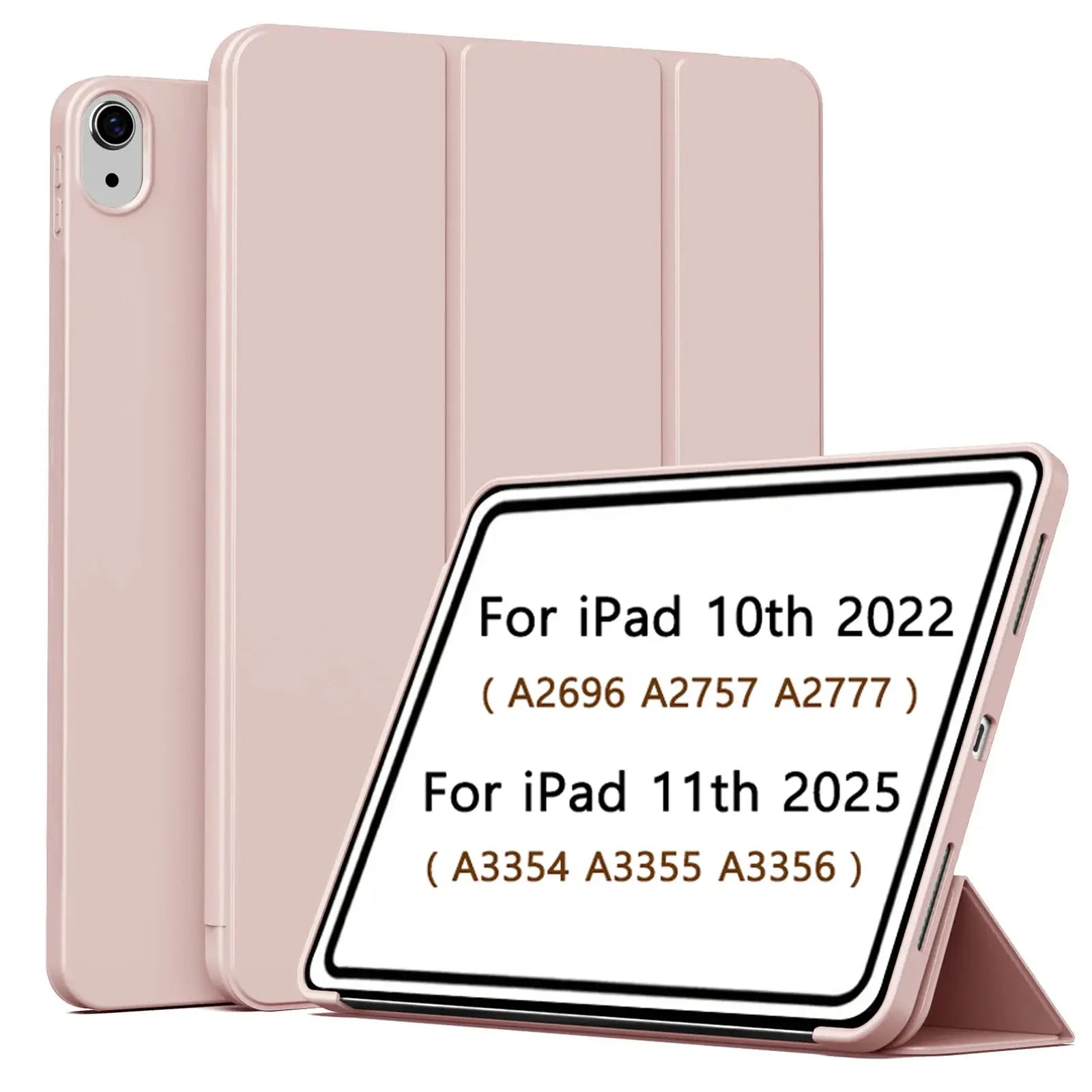 NovaCase Magnetic Slim Trifold Stand Cover For Ipad 11th Gen 2025 And 10th Gen 2022 Faux Leather Protection