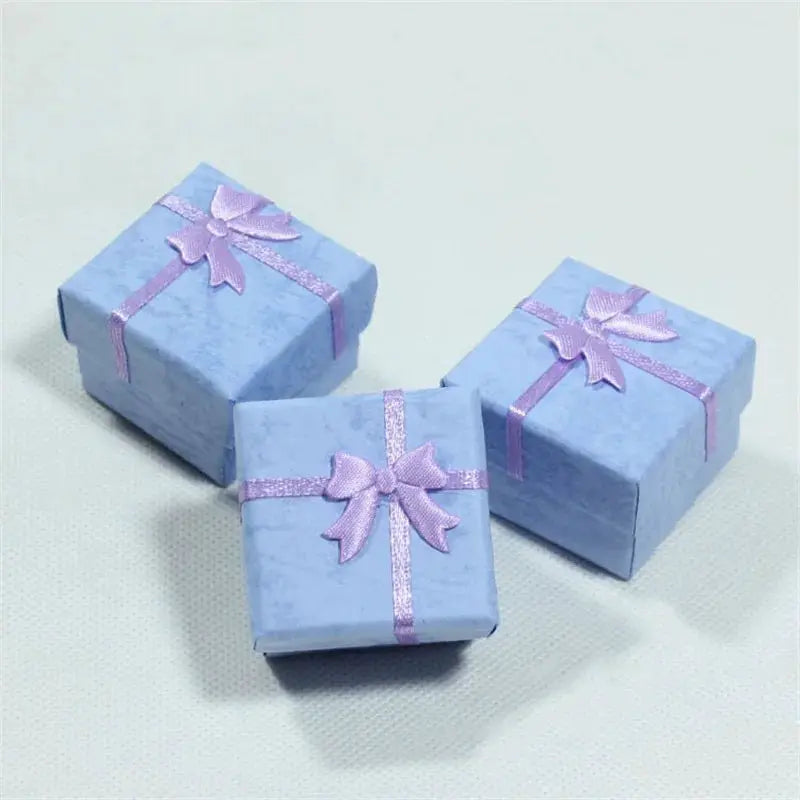 12 Pack Paper Jewelry Boxes Multi Color Gift Packaging For Earrings And Rings 4 By 4 By 3 Cm Wholesale