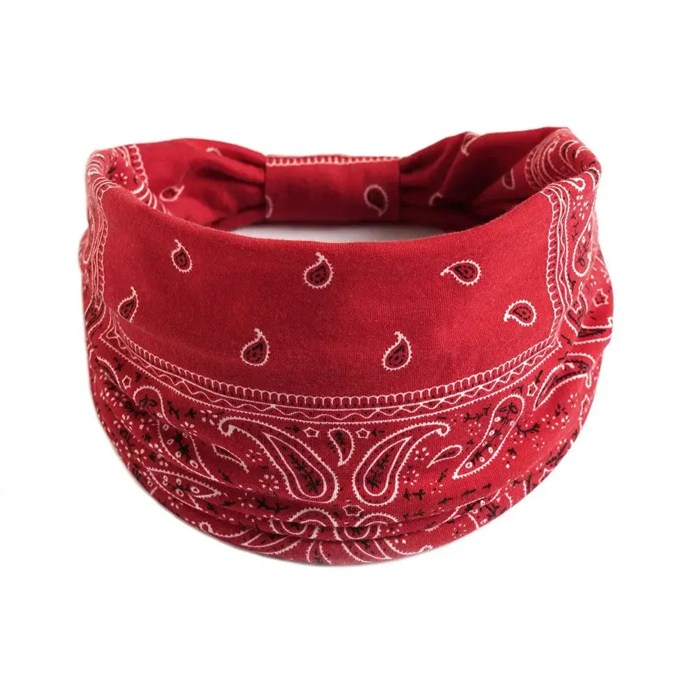 Zenora Wide Headband Non Slip Elastic Knot Hair Band For Yoga And Summer Sports Wear
