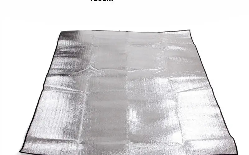 Camping mat foam foil blanket aluminum insulation sleeping pad, reflective silver, Simples Market