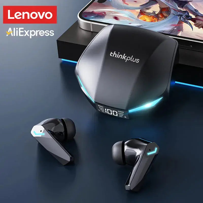 Lenovo XT53 Wireless Earphones Bluetooth 5.4 Low Latency Gaming Earbuds With Led Display Waterproof