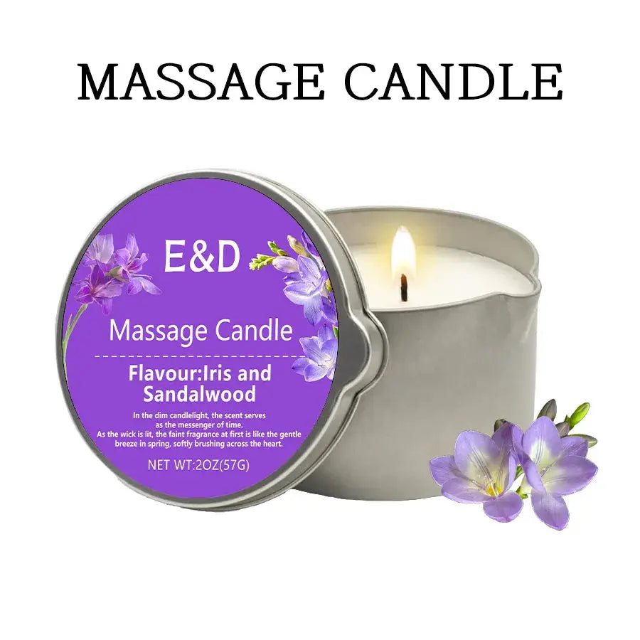 Massage Oil Candle for Stress Relief and Skin Moisturizing Aromatherapy Spa Essentials Luxury Candles