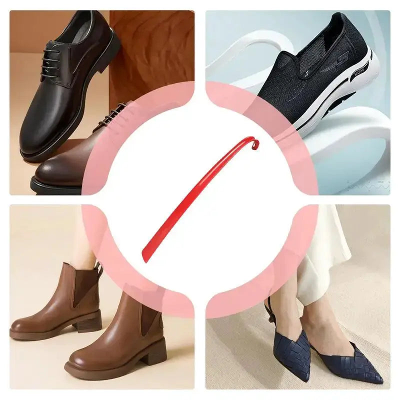 42.5cm Plastic Extra Long Shoehorn For Easy Shoe Dressing No Bending Lifters For Seniors And Pregnant Wearers