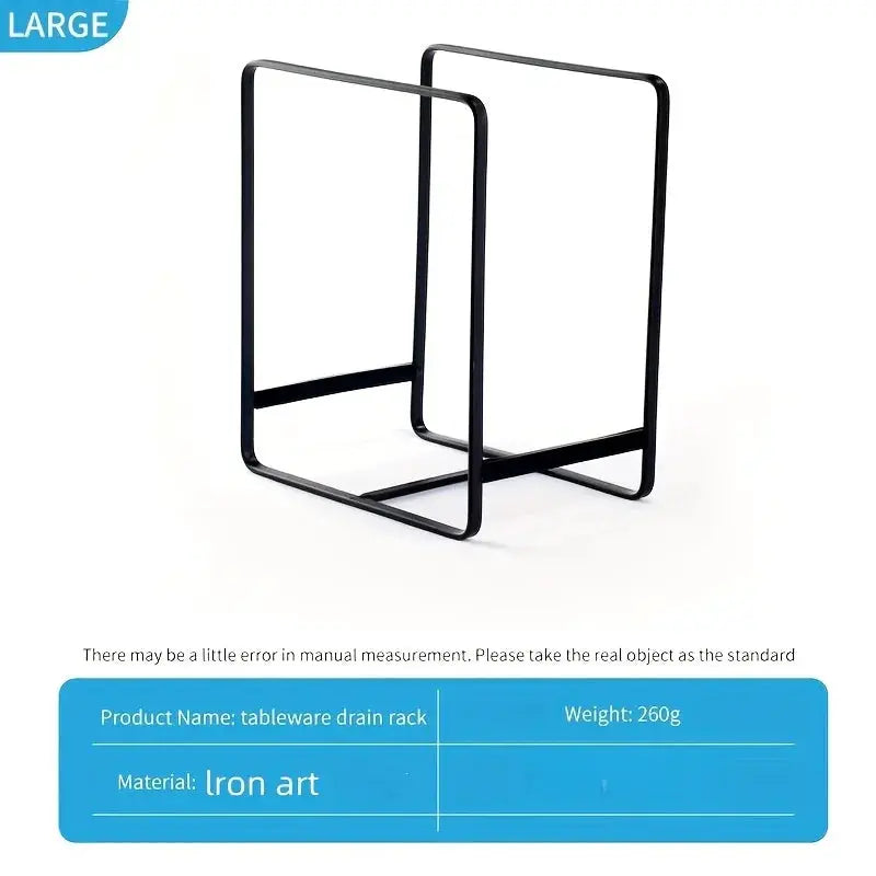 HomeNest Metal Dish Rack For Countertop And Cabinet Rust Resistant Plate Drying And Space Saving