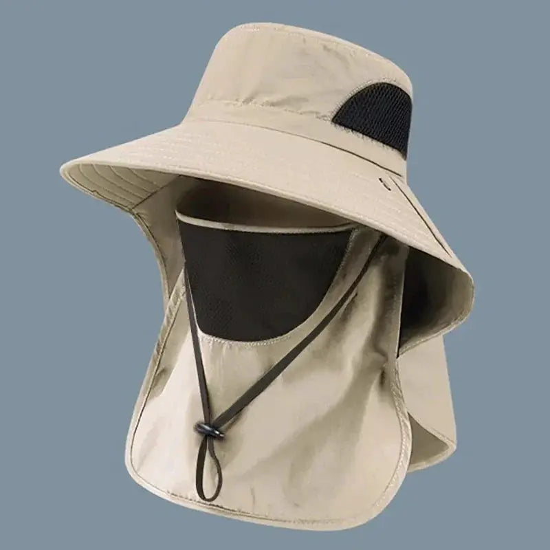 Summer Sun Hat UV Protection Outdoor Hiking Camping Fishing Men Women Visor Bucket Neck Flap Cap