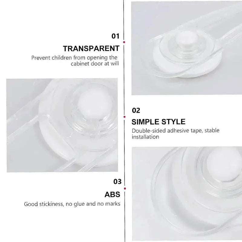 Multi-functional Child Safety Lock, transparent anti-opening soft strap for drawers and refrigerator by Simples Market