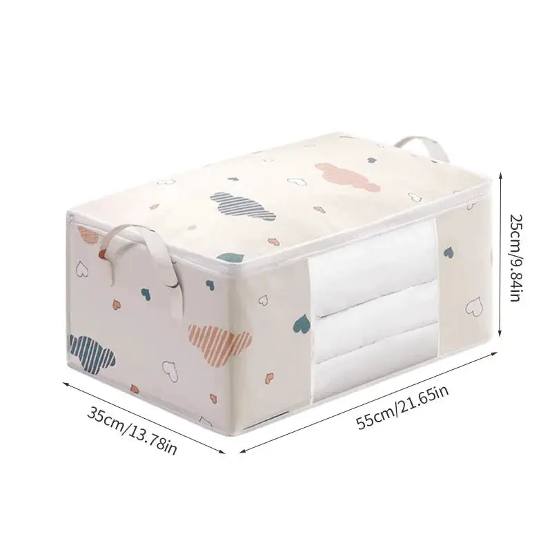 QuiltGuard All In One Clothes Storage Bag Large Capacity Dustproof Moistureproof Organizer For Home And Moving