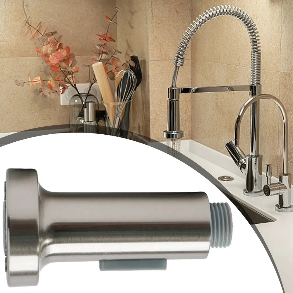 ABS kitchen faucet head replacement Simples Market stainless steel pull-down sprayer nozzle