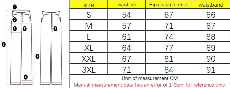 Simples Market black high-waisted women's yoga leggings with abdominal compression; two pant diagrams and size chart.