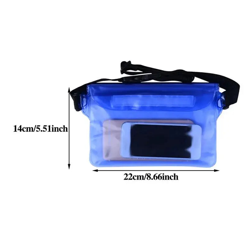 Waterproof Swimming Bag And Dry Phone Case Waist Pack For Beach Boat Skiing Diving And Outdoor Sports