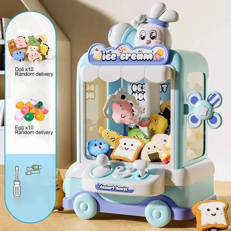 Big Size DIY Doll Machine Coin Operated Mini Claw Crane Game For Kids And Adults Home Arcade Gift