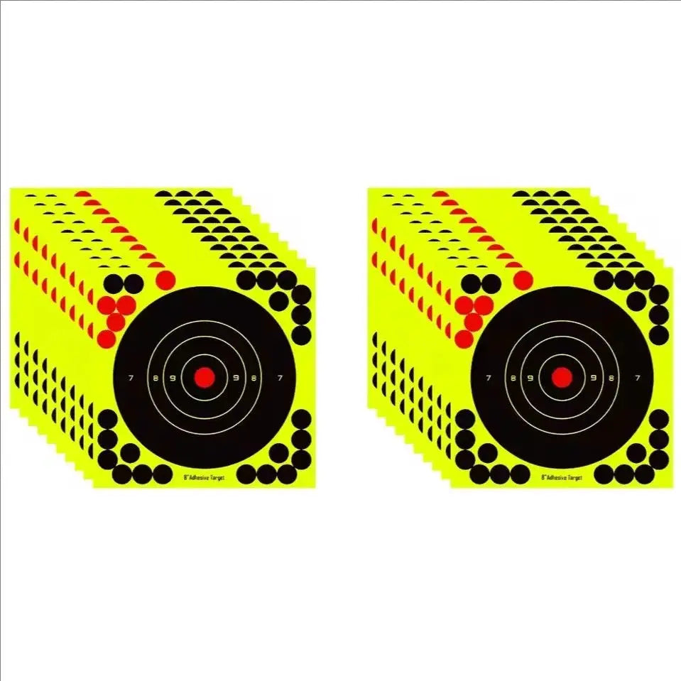 10 To 100 Pack 8 Inch Splatter Target Stickers High Visibility Reactive Paper Targets For Shooting Hunting Training