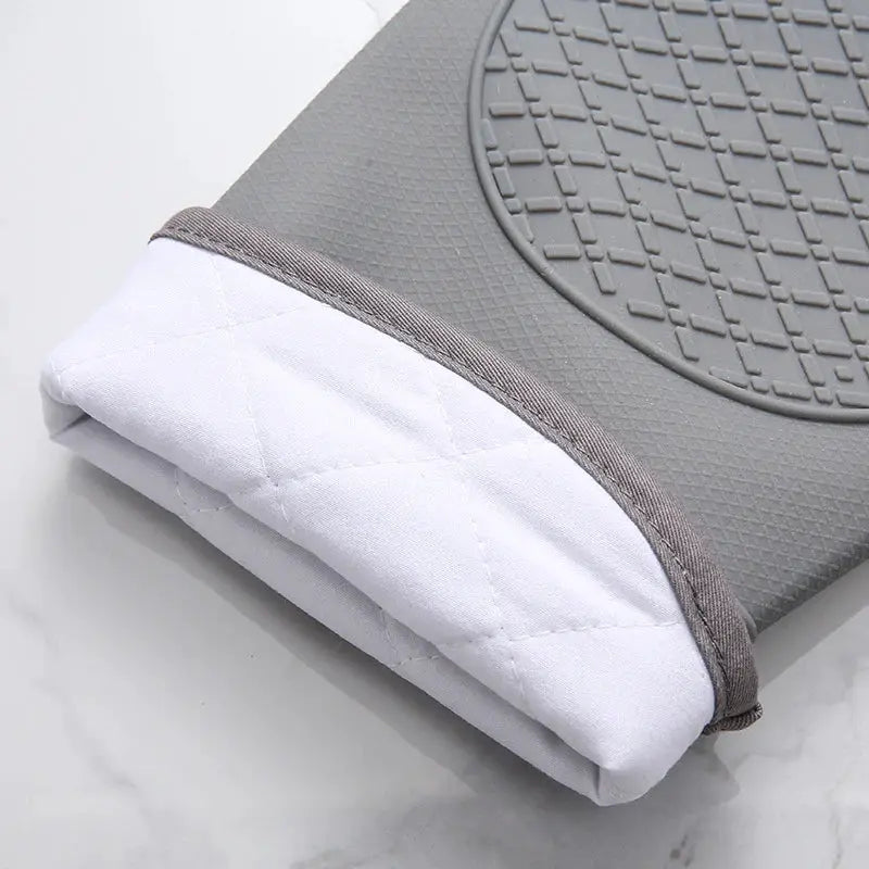 Silicone Oven Gloves Heat Resistant Anti Burn Non Slip For Kitchen Microwave Baking And Grilling