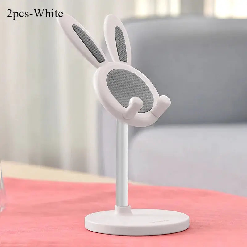 Rabbit Shaped Desktop Phone Stand With Adjustable Height And Tilt For Hands Free Viewing