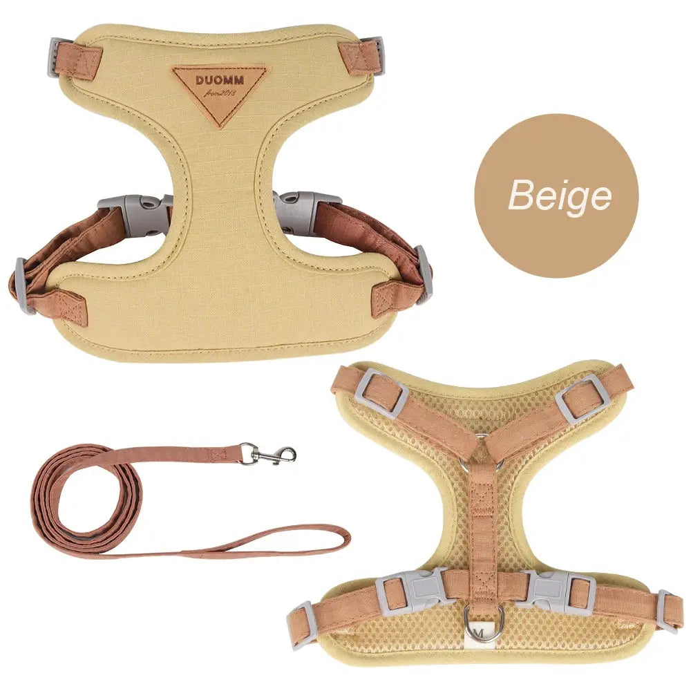 Breathable Pet Harness And Leash Set For Small Dogs And Cats Outdoor Walking Fashion Durable Kitten Harnesses