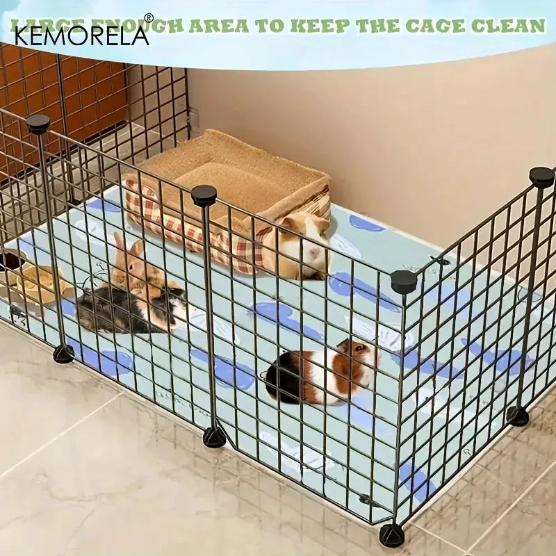 Kemorela Washable Cage Mat 31x47 1 Pack for Guinea Pigs Hamsters Rabbits Non Slip Absorbent Bedding