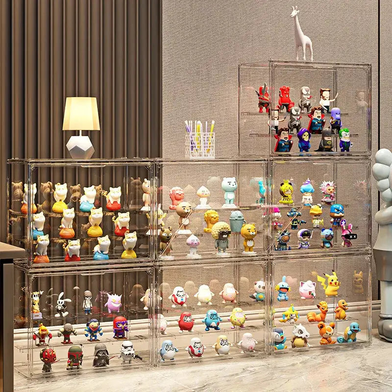 Three Layer Acrylic Blind Box Storage Box For Collectible Figures And Action Figures, Desktop Display Case