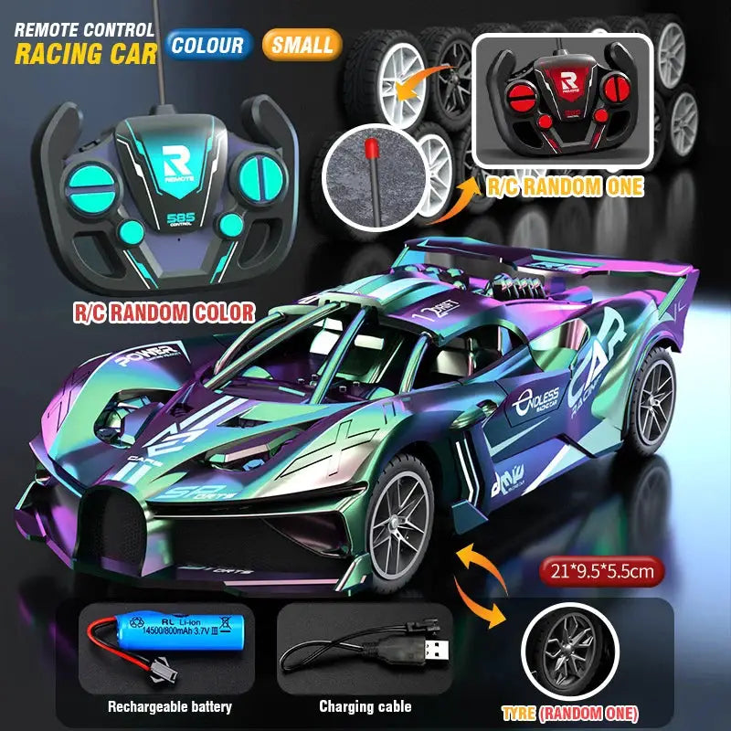 RC Car 4 Channel High Speed Remote Control Drift Racing Car Electric Sportscar Toy For Boys Kids Birthday Gift
