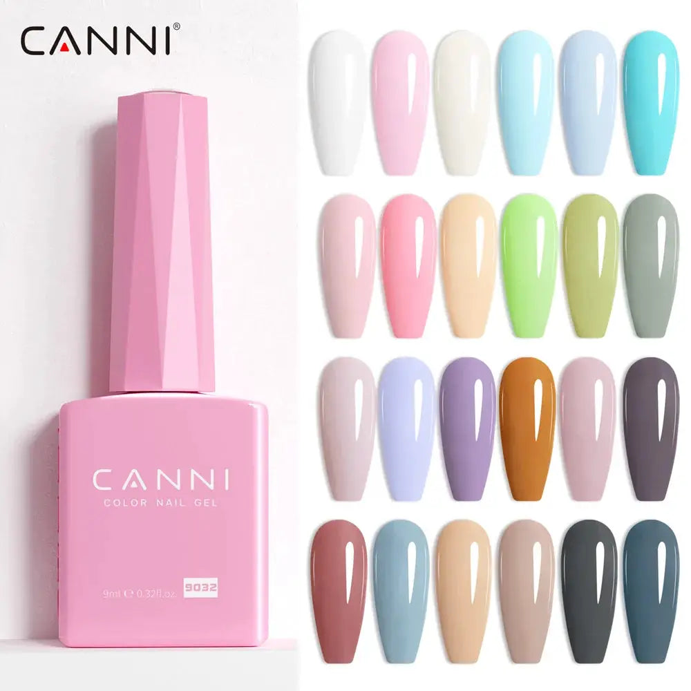 Canni Hema Free Nail Gel Polish Christmas Red Collection Semi Permanent 9ml Long Lasting Shine