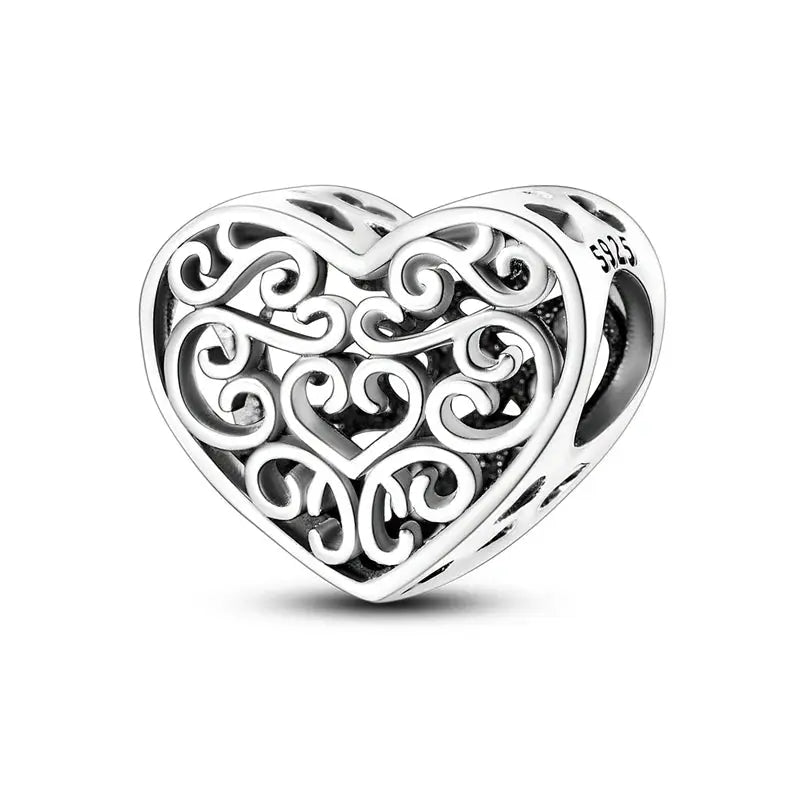 Original 925 Silver Charms Beads For Pendant Charm Bracelet Dangle For Women DIY Fine Jewelry Making Hot Sale