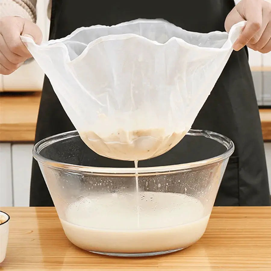Reusable Fine Mesh Cheese Cloth Bags For Yogurt Juice Coffee Food Safe Gauze Filtering Bags Kitchen Accessory