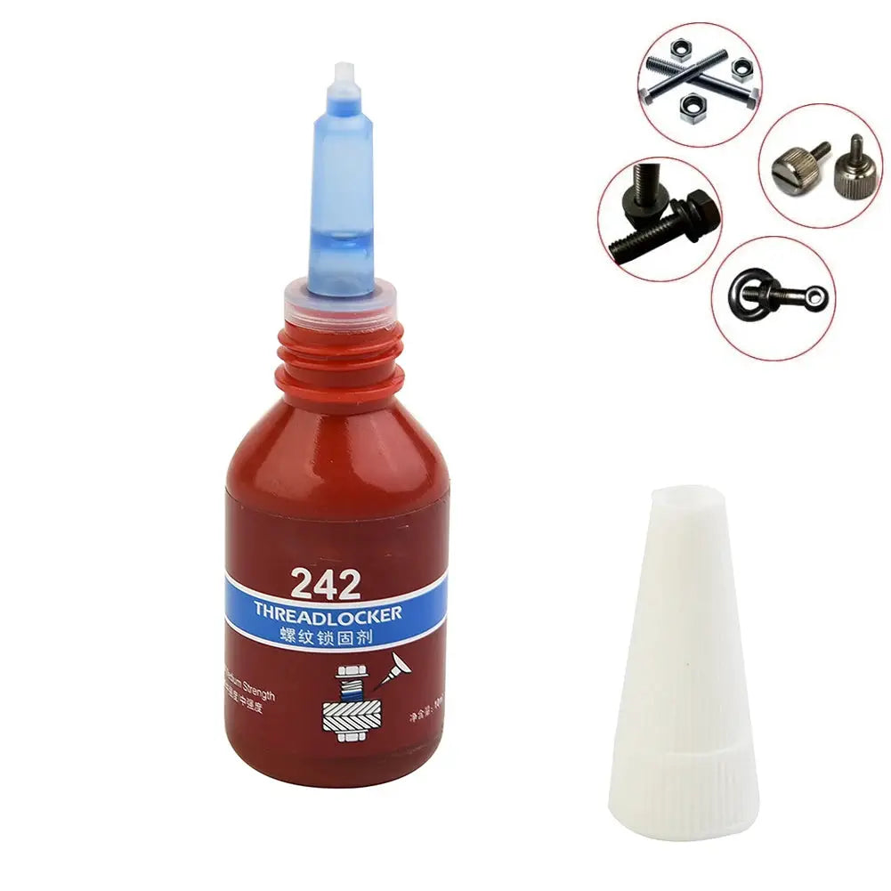Vibratite 242 Threadlocker Medium Strength Blue Anaerobic Adhesive 10ml for Securing Threaded Fasteners