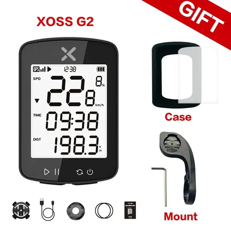 XOSS G2 GPS Cycling Computer With Wireless Speedometer Bluetooth Tracker Waterproof For Road And MTB Bikes Odometer