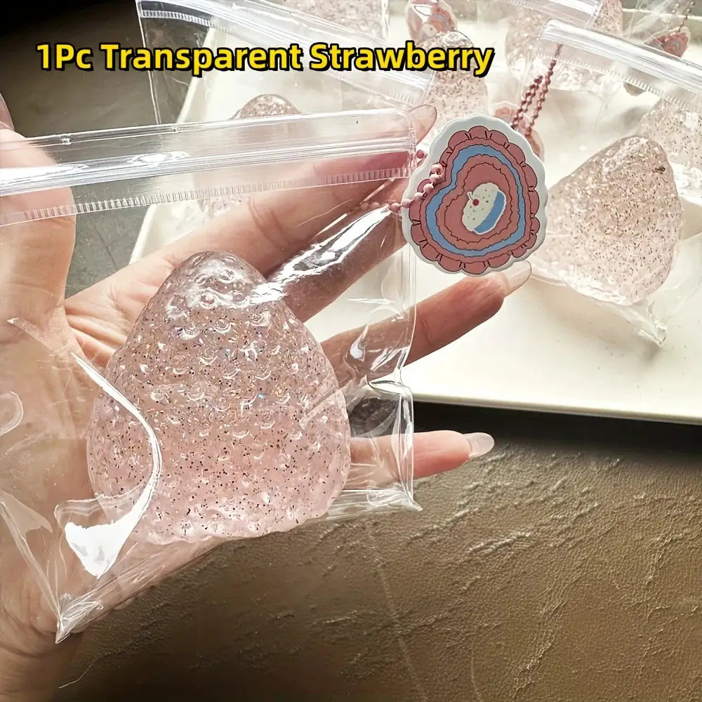 Squishy Big Strawberry Squeeze Toy For Kids And Adults Soft Pinch Fidget Pop Toy For Party Stress Relief Gift