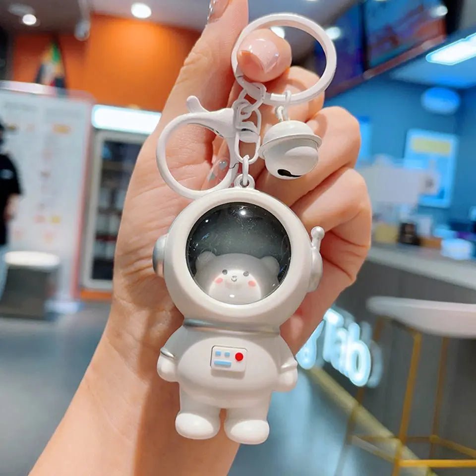 Yupsk Cute Glowing Night Light Astronaut Cat Keychains Kawaii Bag Charm Pendants Creative Accessories Gift Wholesale - Simples Market