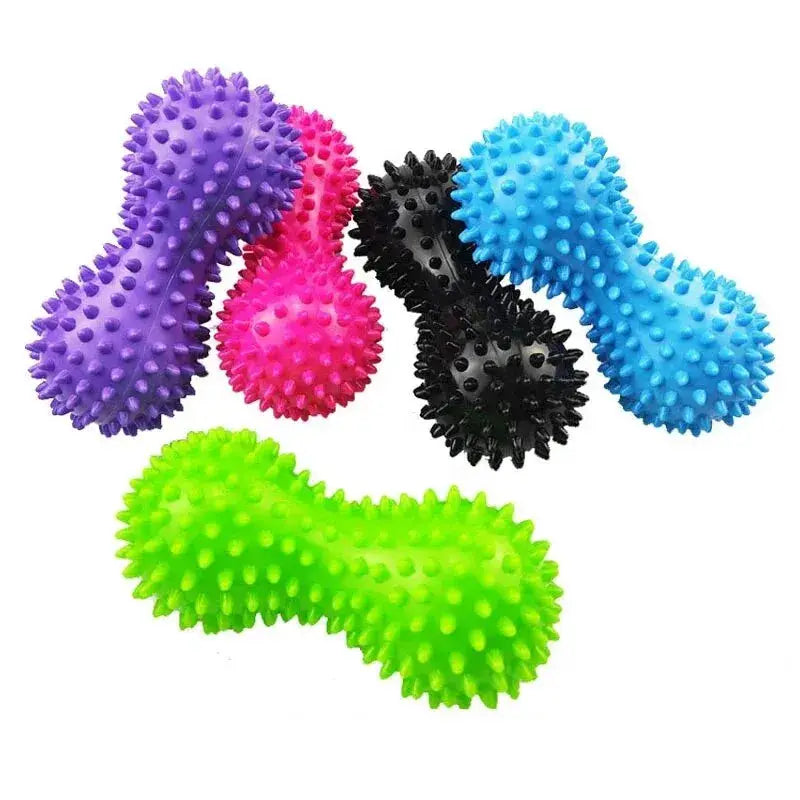 Peanut Massage Ball Spiky PVC Deep Tissue Ball For Muscle Pain Relief Stress Relief Foot Massage And Relaxation