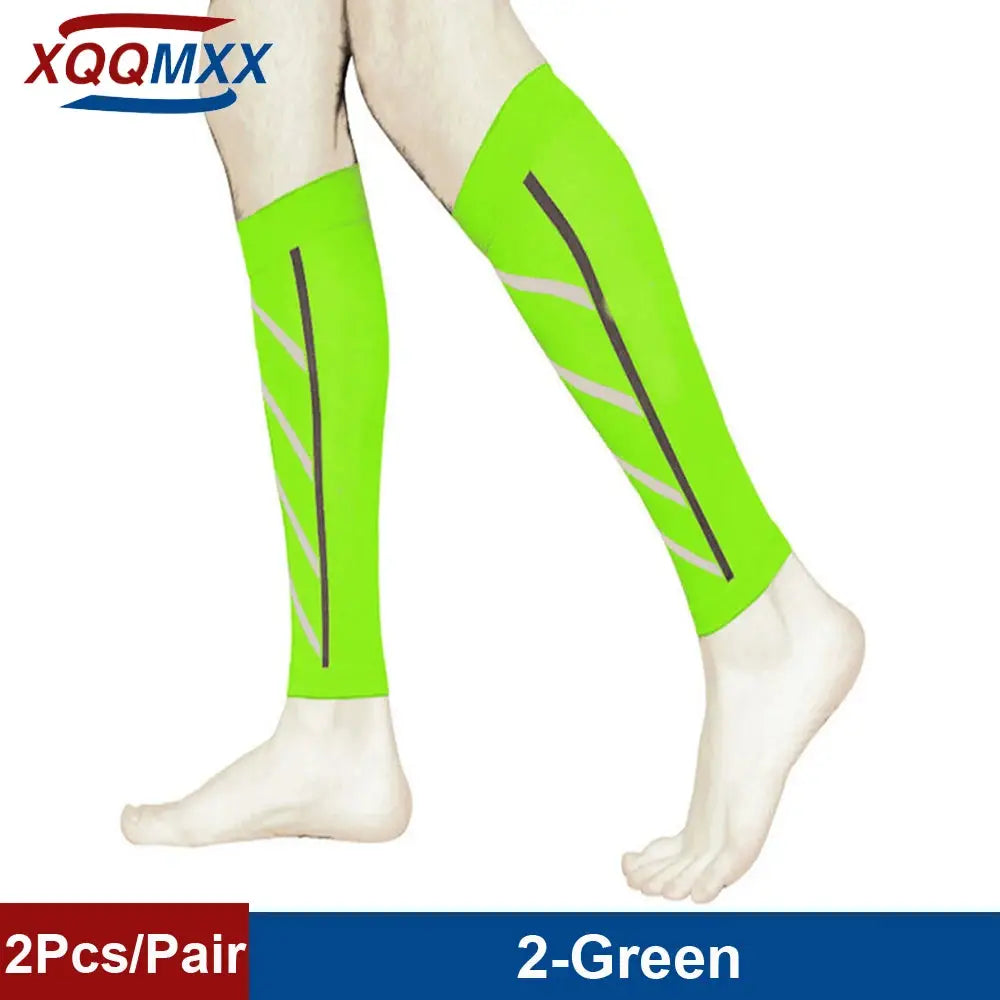 Compression Calf Sleeves For Men And Women 20 To 30 MmHg Footless Shin Splint Relief For Running Cycling