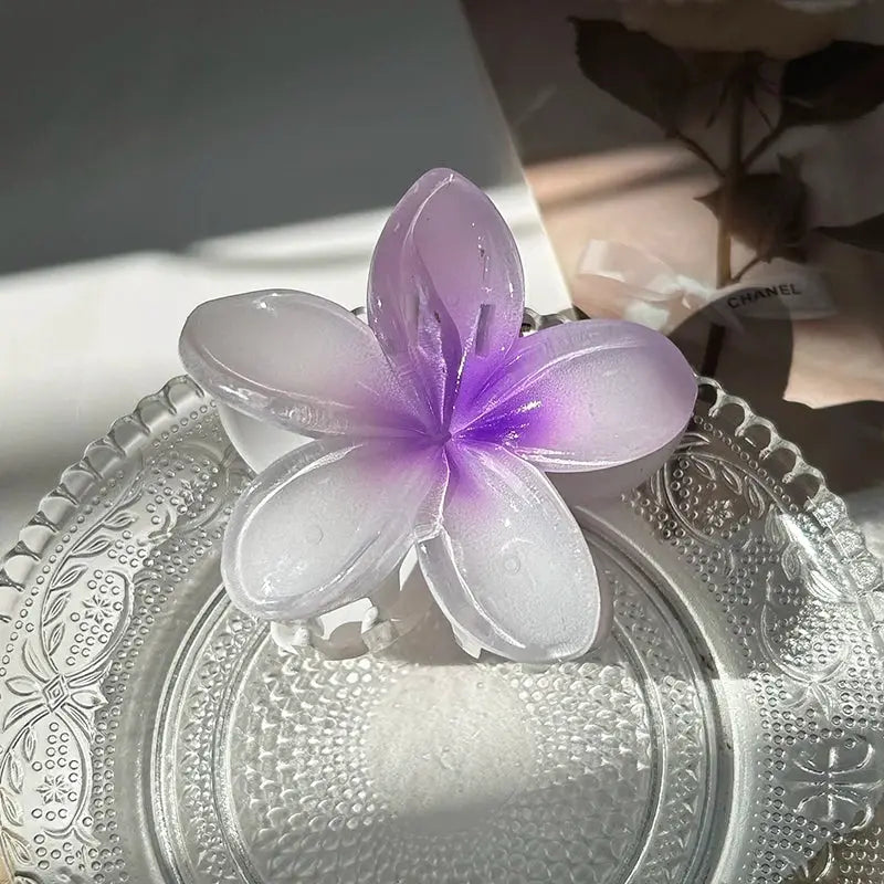 Boho Bloom Fashion Flower Hair Clips For Women Large Claw Hairpins With Secure Hold