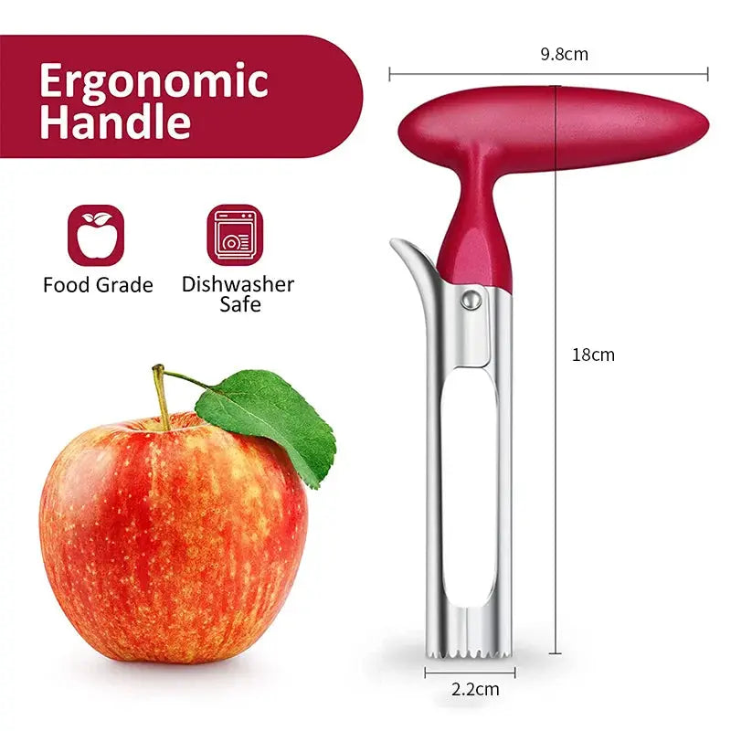 Premium Apple Corer Stainless Steel Core Remover Tool For Apples And Pears Fruit Cutter Slicer Kitchen