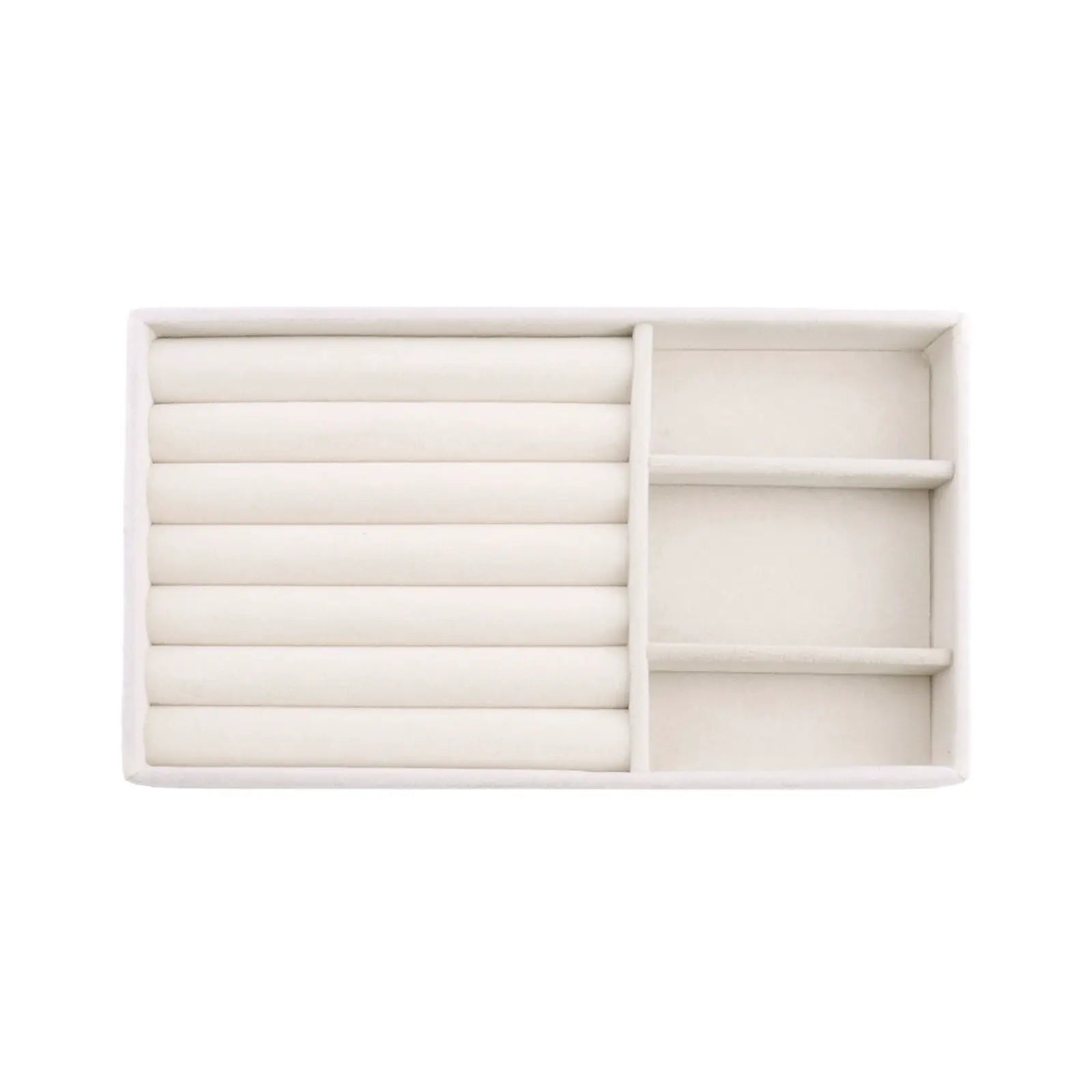 Velvet Jewelry Box With Tray Organizer For Rings Earrings Necklace Bracelet Storage Case