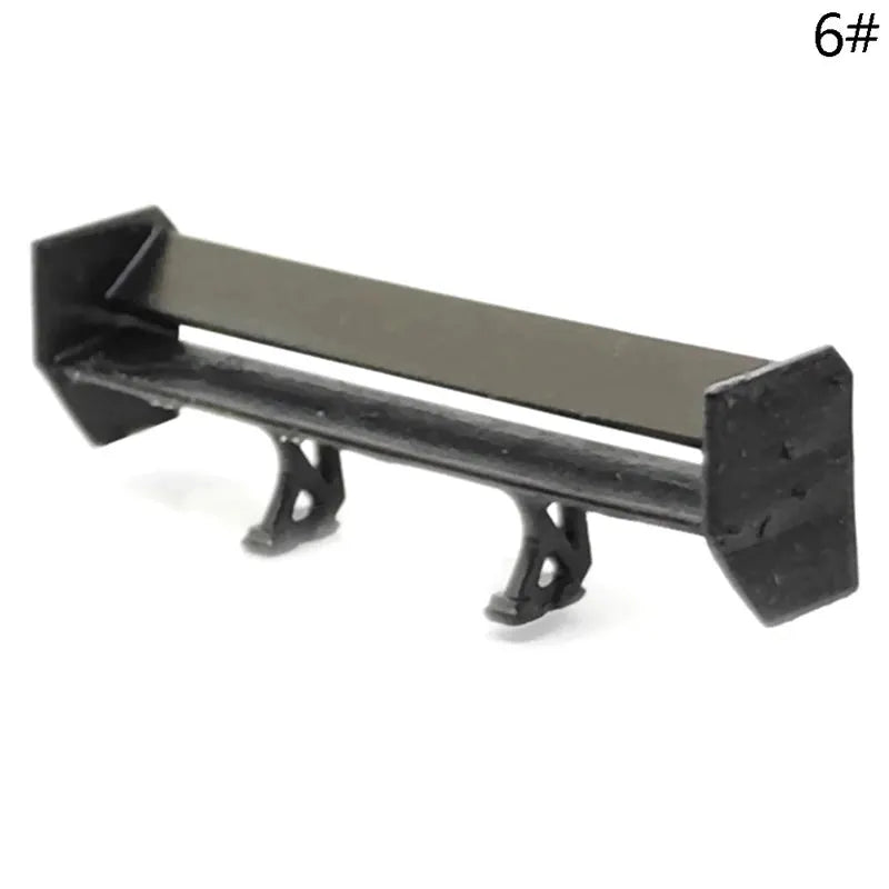 Simples Market 1:64 scale car rear spoiler wing in black with mounting brackets