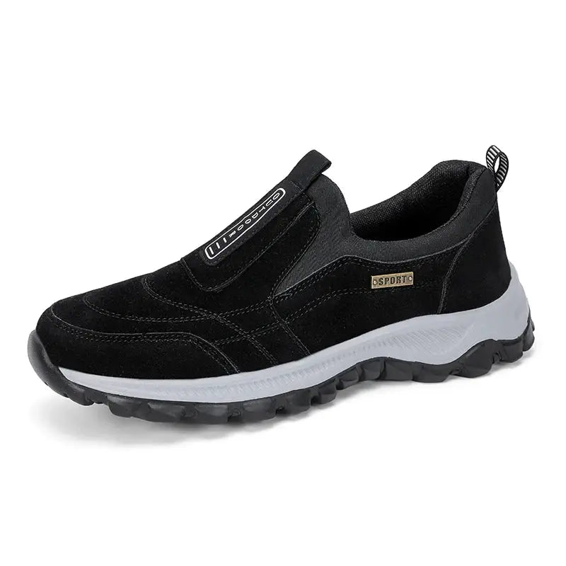 TrailStride Mens Non Slip Casual Sports Shoes with Breathable Hemp Upper and Wear Resistant Outdoor Walking Shoes