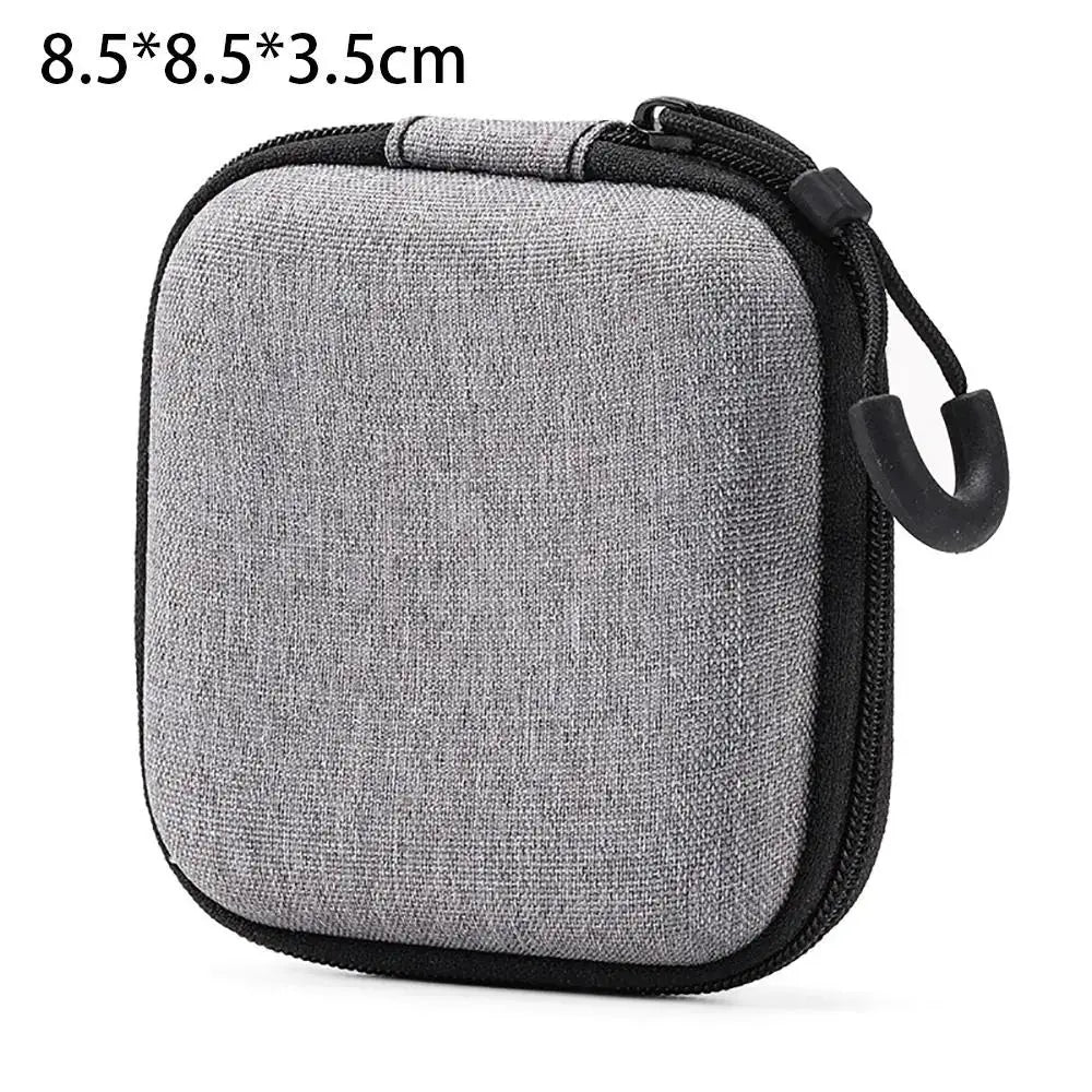 NovaGuard EVA Storage Bag Pouch Compact Zipper Case For AirPods Earphones Phones And Charging Cables