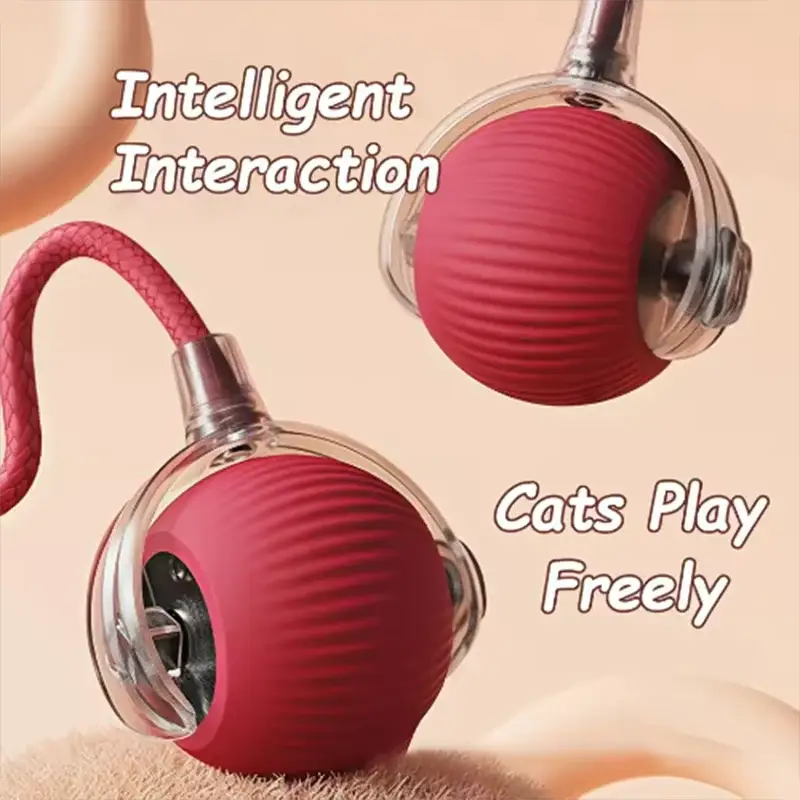 Intelligent Interactive Cat Ball For Obstacle Avoidance Durable Long Lasting Easy To Clean Pet Toy For Cats